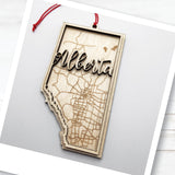 Alberta Map Ornament