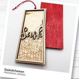 Sask Map Ornament