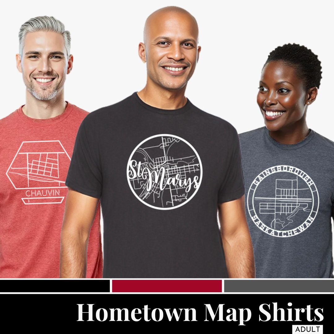 Hometown Map Shirt [Adult] – Red Door Maps