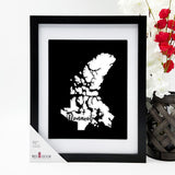 Nunavut Territory Map Print