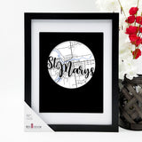 Hometown Map Prints for Realtors