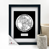 Hometown Map Prints for Realtors