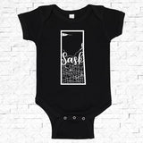 Sask Map Onesie