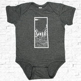 Sask Map Onesie