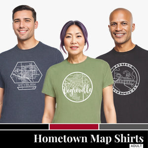 Hometown Map Shirts