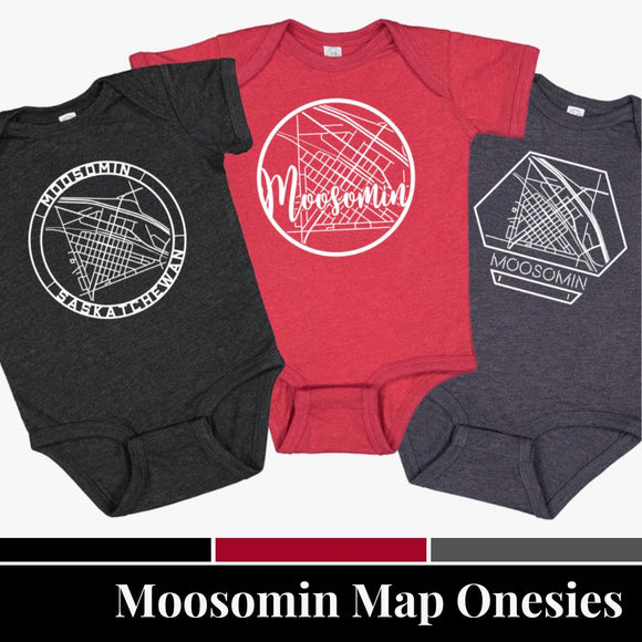 Moosomin Hometown Map Onesie
