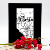 Alberta Map Print
