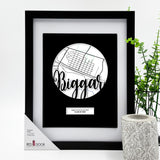 BIGGAR, SK Hometown Map Prints