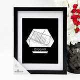 BIGGAR, SK Hometown Map Prints