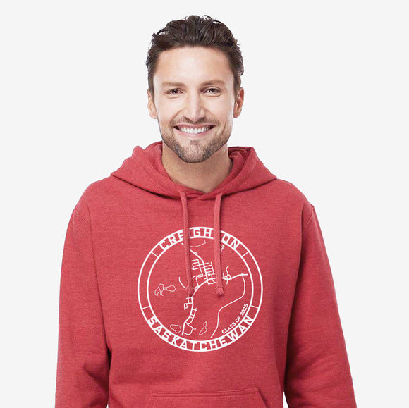 Creighton Hometown Map Hoodie