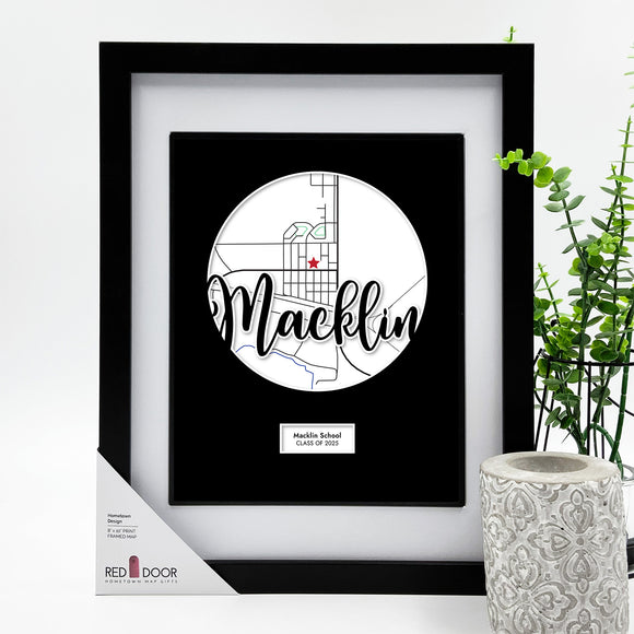 Macklin Hometown Map Print
