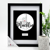Macklin Hometown Map Print