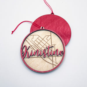 Hometown Map Ornament